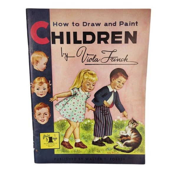 Vintage Walter Fostrer How To Draw And Paint Children by Viola French - Picture 2 of 11